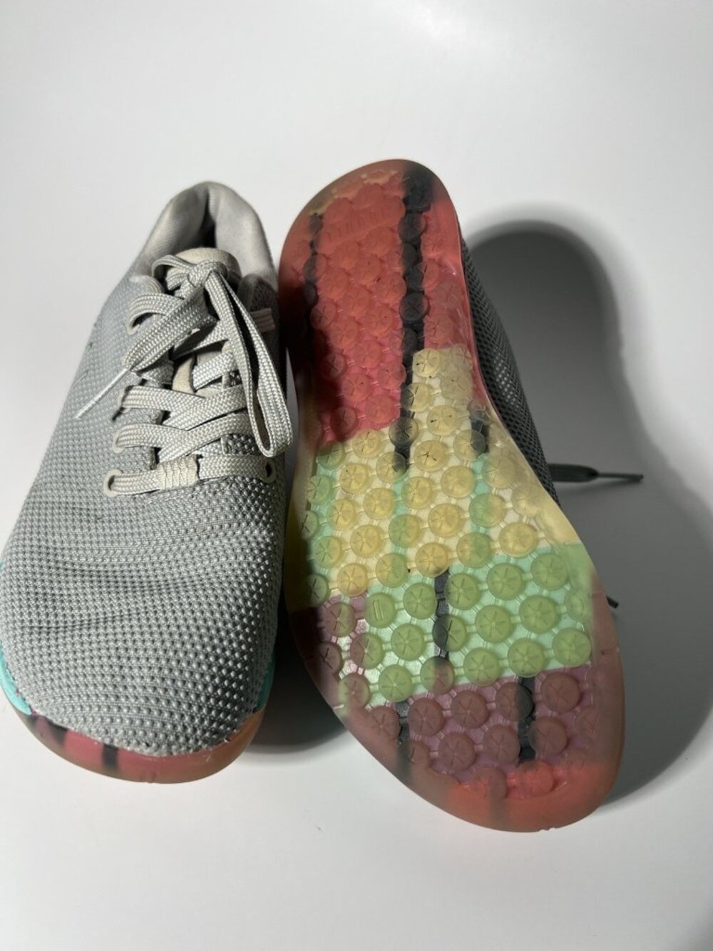 NOBULL SuperFabric Trainer Gray Pink Blue Women’s Size 6 - Picture 6 of 10